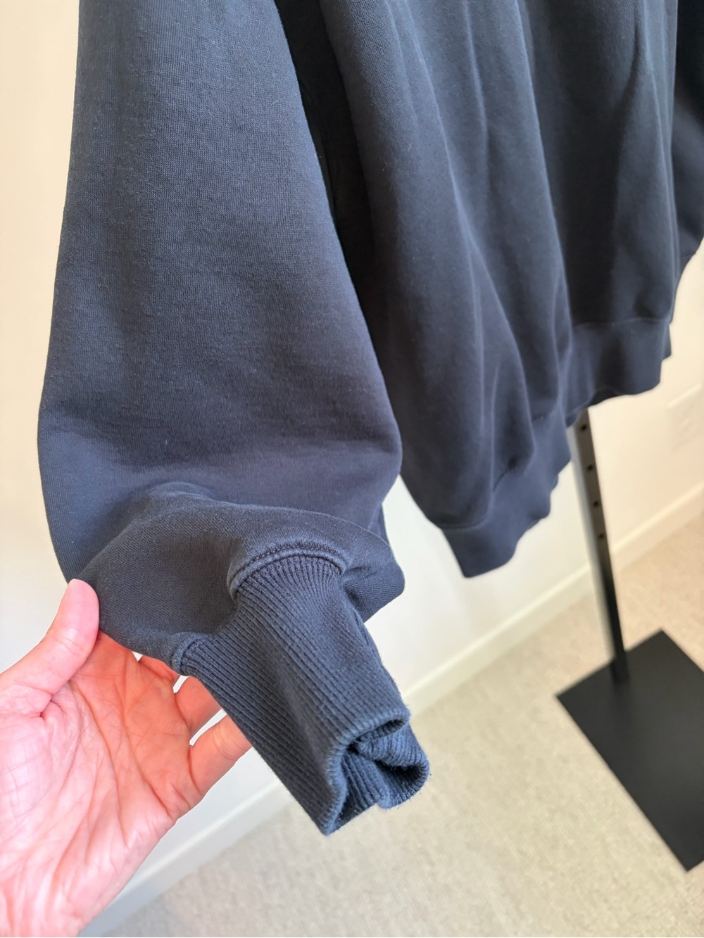 Nike Phoenix Fleece Oversized 1/4-Zip Sweatshirt Black Size Small EUC - Picture 6 of 7